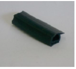 Perfil de Silicone Cinza Escuro Tipo E com Acabamento Prática