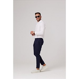Calça Masculina Sarja Azul Marinho