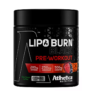 Lipo Burn Black - Pré Treino - Althetica Nutrition - Frutas vermelhas