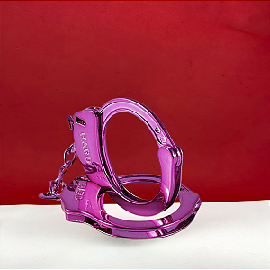 Algema de Metal com Par de Chaves | Rosa Metálico