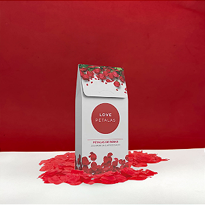Love Pétalas | Rosa Vermelha com Perfume Afrodisíaco | 100 Pétalas