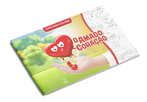 LIVRO PARA COLORIR O AMADO CORAÇÃO