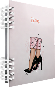 CADERNO DE ANOTAÇÕES 2026 - ESPIRAL ROSA