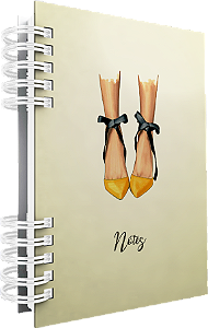 CADERNO DE ANOTACOES 2026 - ESPIRAL AMARELA