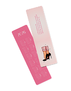 MARCADOR DE PAGINA SAPATO ROSA- 2026