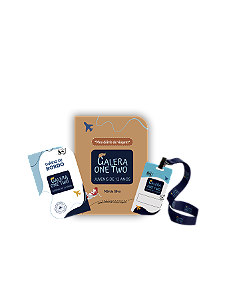 KIT PARA JUVENIS - DIÁRIO DE VIAGEM, DIÁRIO DE BORDO , CRACHÁ - GALERA ONE TWO