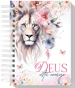 Planner Devocional - Deus Está Comigo Leão