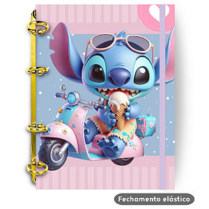Fichário - Stitch Moto