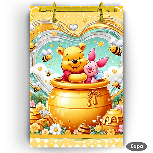 Bloco Fichário - Ursinho Pooh