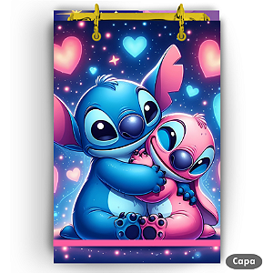 Bloco Fichário - Stitch e Angel