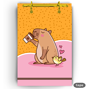 Bloco Fichário - Capivara (Café)