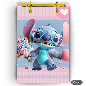 Bloco Fichário - Stitch Buque