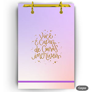 Bloco Fichário - Você é Capaz (Lilás)