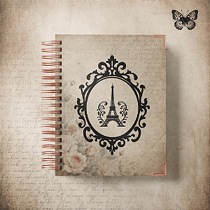 Caderno Luxo - Vintage Paris