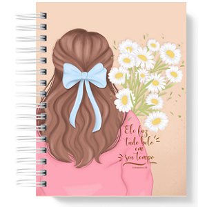 Planner Anual - Menina Laço Azul