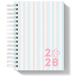 Agenda Datada 2026 - Listradinho Azul