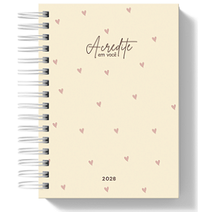 Agenda Datada 2026 - Acredite em Você