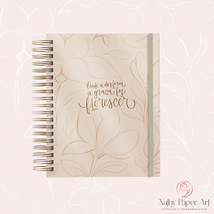 PLANNER ANUAL Mulheres de Fé - Florescer (Nude)