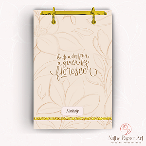 Bloco Fichário Mulheres de Fé - Florescer (Nude)