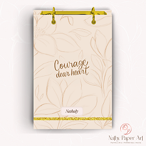 Bloco Fichário Mulheres de Fé - Courage Dear Heart (Nude)