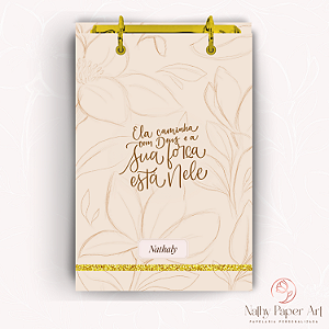 Bloco Fichário Mulheres de Fé - Ela Caminha com Deus (Nude)