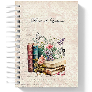 Diário de Leitura Vintage - Livros
