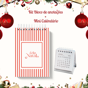 KIT NATAL II: Bloquinho + Mini Calendário 14