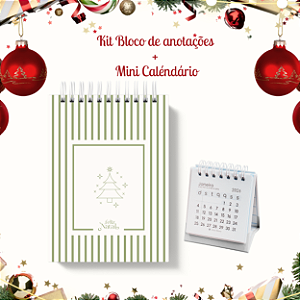 KIT NATAL II: Bloquinho + Mini Calendário 17