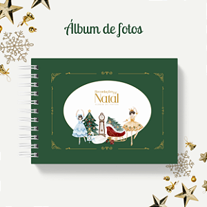 Álbum de fotos - Natal Bailarina (Verde Escuro)