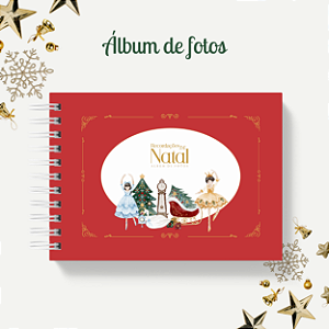 Álbum de fotos - Natal Bailarina (Vermelho)