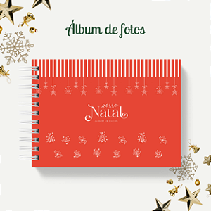 Álbum de fotos - Natal (Vermelho)