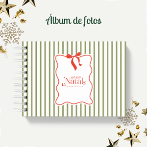 Álbum de fotos - Natal (Listrado Verde)