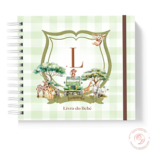 Livro do Bebê - Monograma Safari