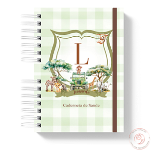 Caderneta de Saúde - Monograma Safari