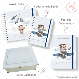 Kit II Doce Espera - Ursinho Aviador