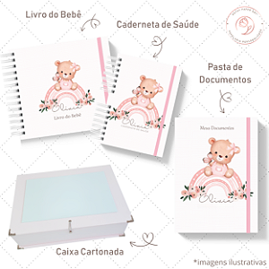 Kit II Doce Espera - Ursinha Arco Íris
