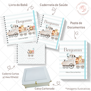 Kit III Memórias - Safari Azul