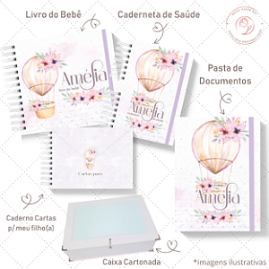 Kit III Memórias - Balão Menina