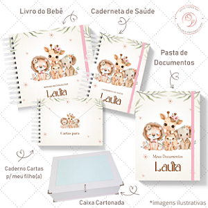 Kit III Memórias - Safari Fofo Menina