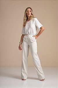 Calça Wide Flor de Lis F62342