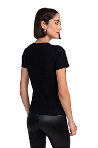 Blusa Canelada Flor de Lis F9209