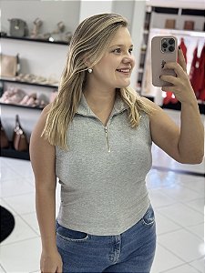 Blusa Gola Zíper T89054
