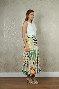 SAIA MIDI ESTAMPADA ANEMONE N03119