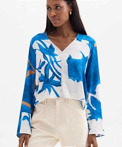 Blusa Flor de Lis Estampada F27638