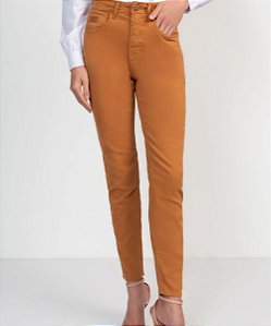 CALÇA SARJA TURMALINA CIGARRETE FLOR DE LIS F22316