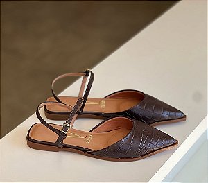 Sapato SlingBack Croco Vizzano 144910029483