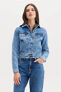 Jaqueta Jeans Flor de Lis F28219