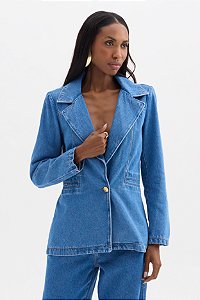 Blazer Jeans Flor de Lis F28223