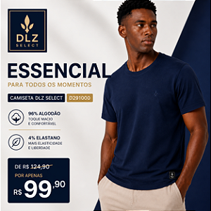 Camiseta Masculina Strech Select DLZ D291000