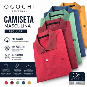 Camiseta Polo Masculina Ogochi
